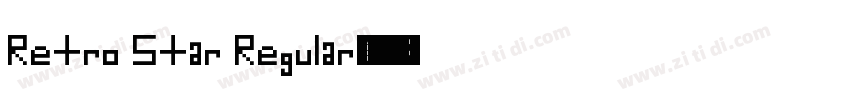 Retro Star Regular字体转换
